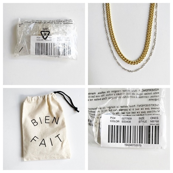 Madewell Mixed Metal Chain Necklace Set - Picture 13 of 13